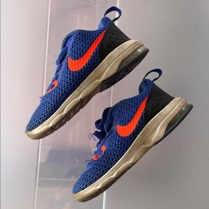 Nike Kids Vibrant Blue and Red Sneakers size 9C